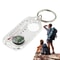 Mini Survival Compass Keychain with Thermometer for Camping Hiking Outdoor Navigation Tool
