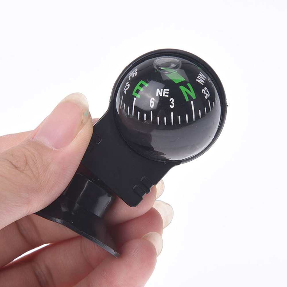High-Precision Rotating Car Compass Waterproof Dashboard Navigation Ball with Suction Mount