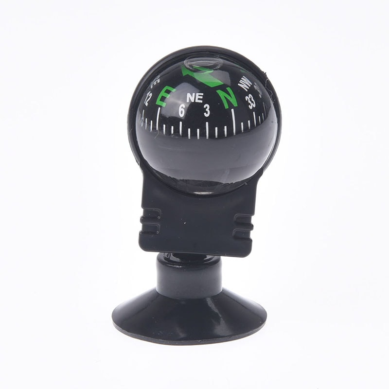 High-Precision Rotating Car Compass Waterproof Dashboard Navigation Ball with Suction Mount