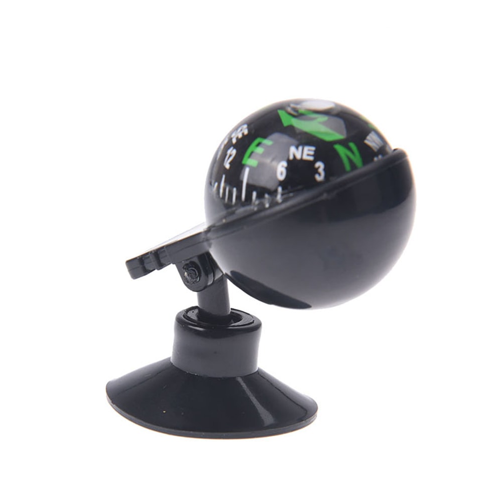 High-Precision Rotating Car Compass Waterproof Dashboard Navigation Ball with Suction Mount