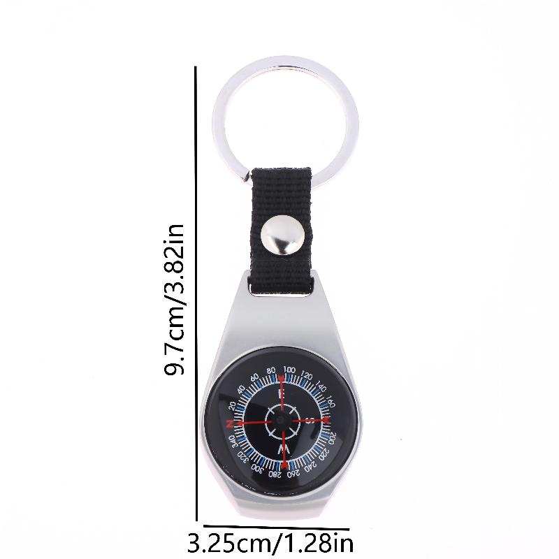 Portable Compass Keychain With Carabiner Clip For Camping And Hiking Navigation 5