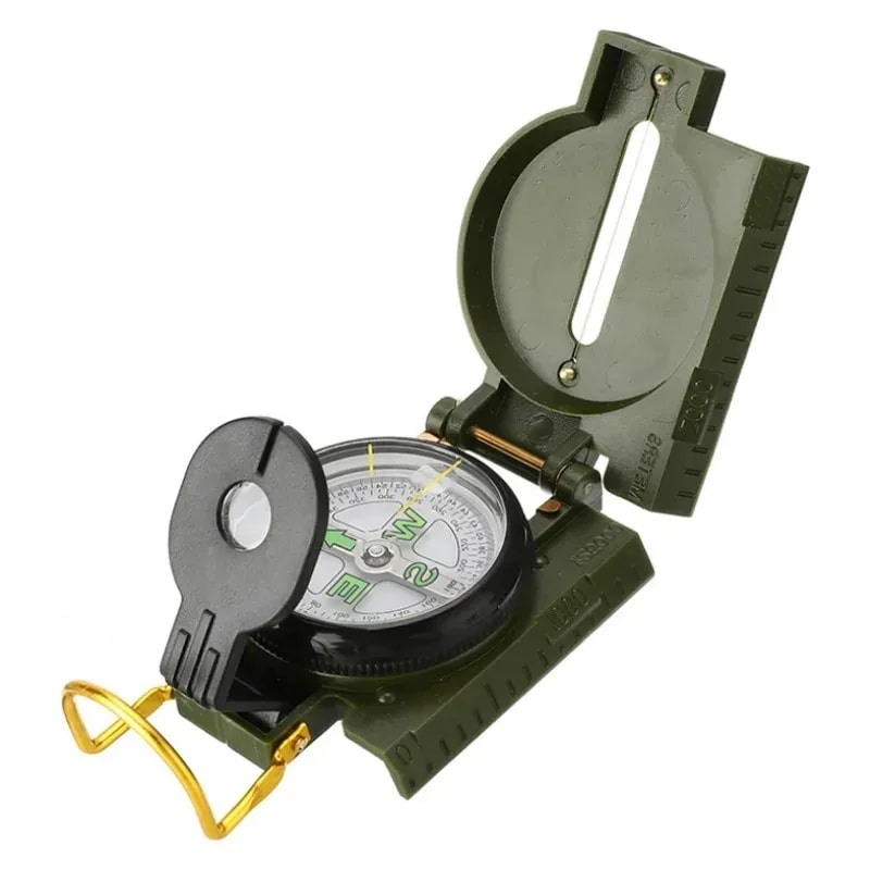 High Precision Lensatic Compass for Hiking Survival Waterproof Navigation Tool