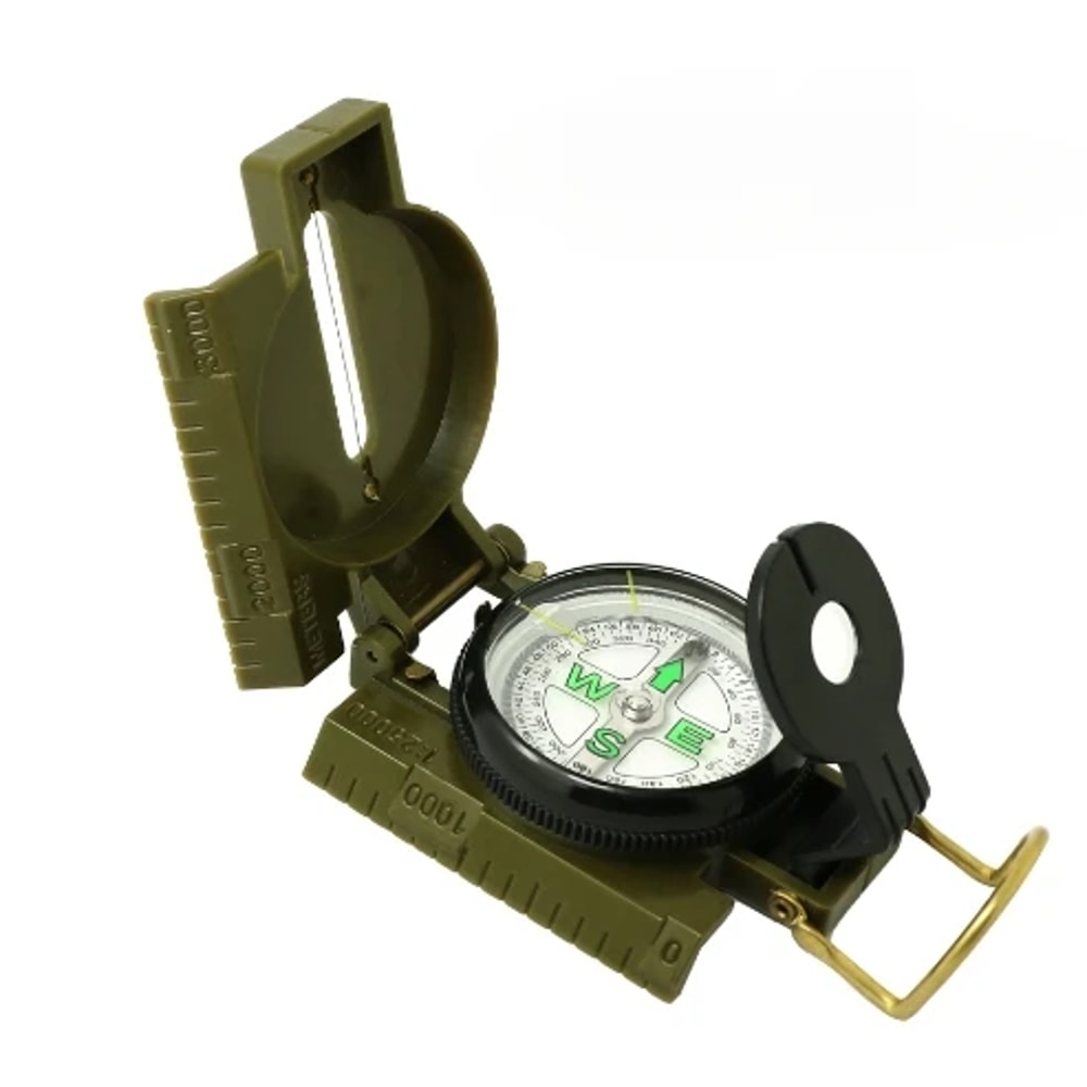 High Precision Lensatic Compass for Hiking Survival Waterproof Navigation Tool