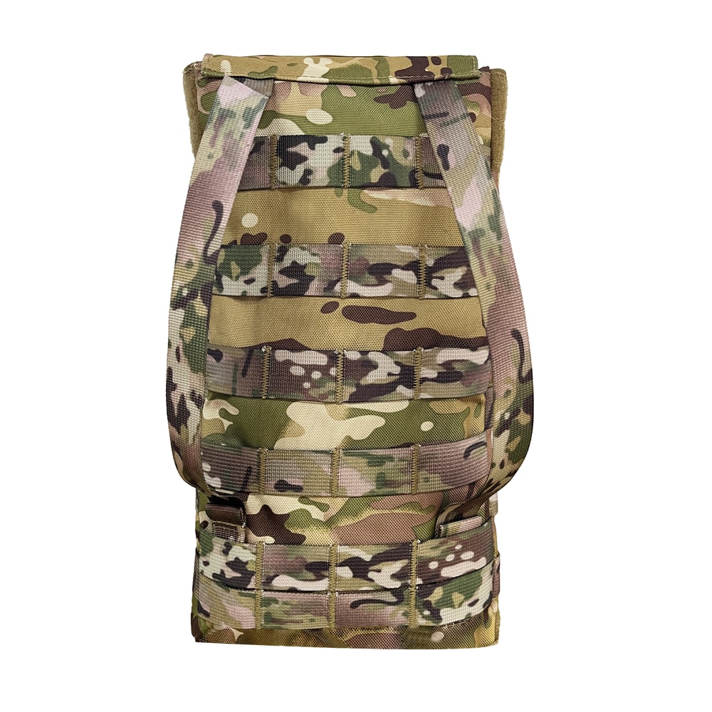 High-Capacity Tactical MOLLE Hydration Pouch with Wide Opening Seal Storage Pack