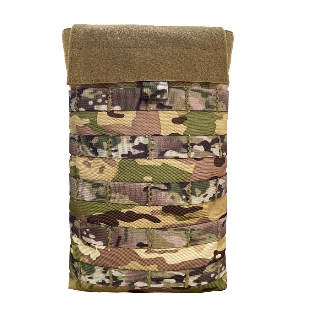 High-Capacity Tactical MOLLE Hydration Pouch with Wide Opening Seal Storage Pack