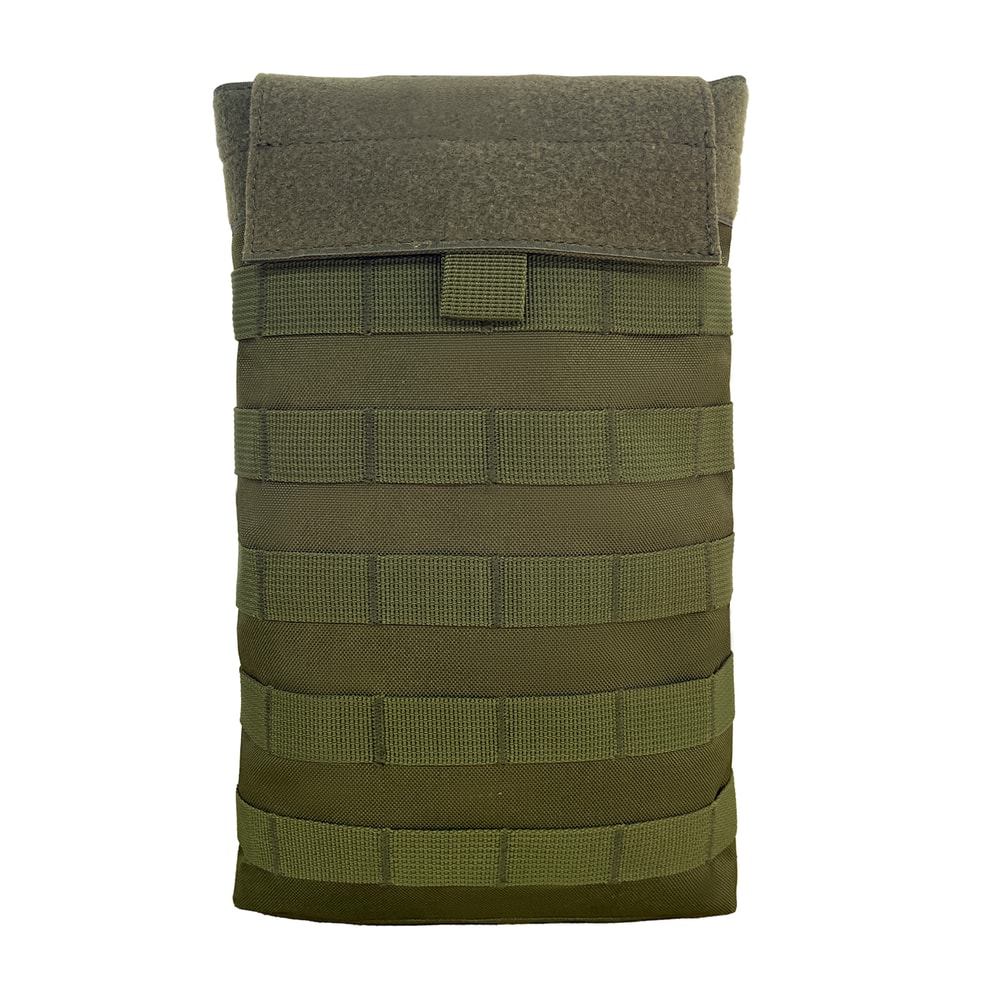 High-Capacity Tactical MOLLE Hydration Pouch with Wide Opening Seal Storage Pack