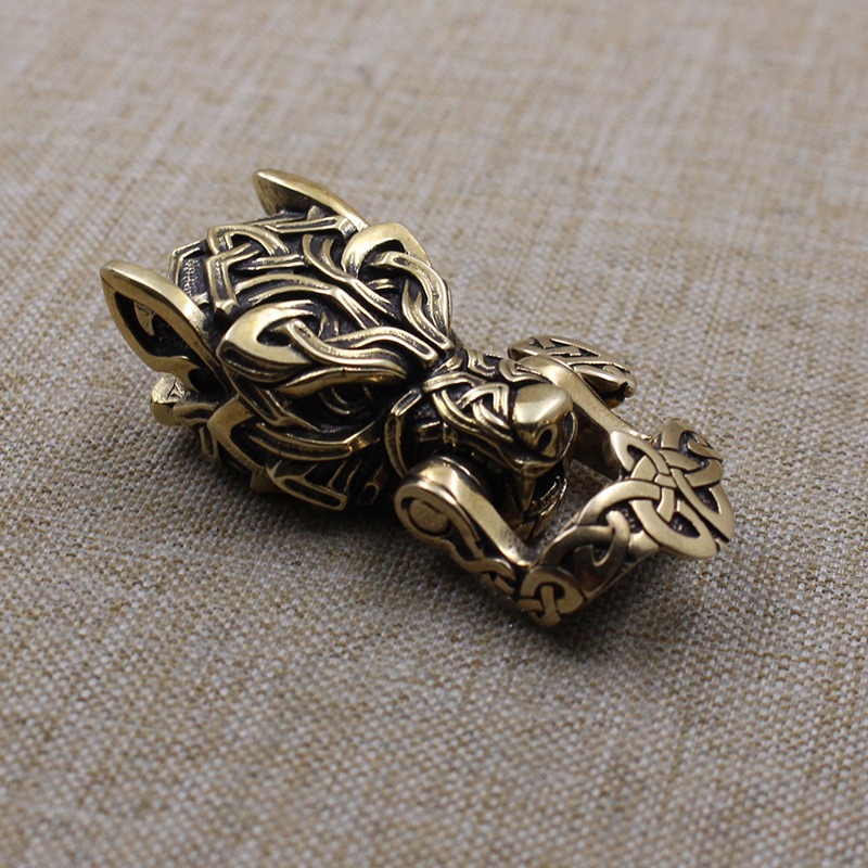 Brass Paracord Survival Bracelet Buckle EDC Outdoor DIY Gear Kit 4