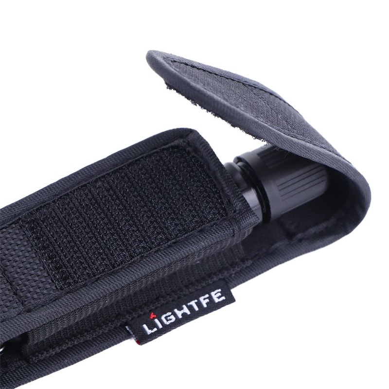 Tactical Flashlight Holster Belt Holder Durable Outdoor Waist Pouch 0