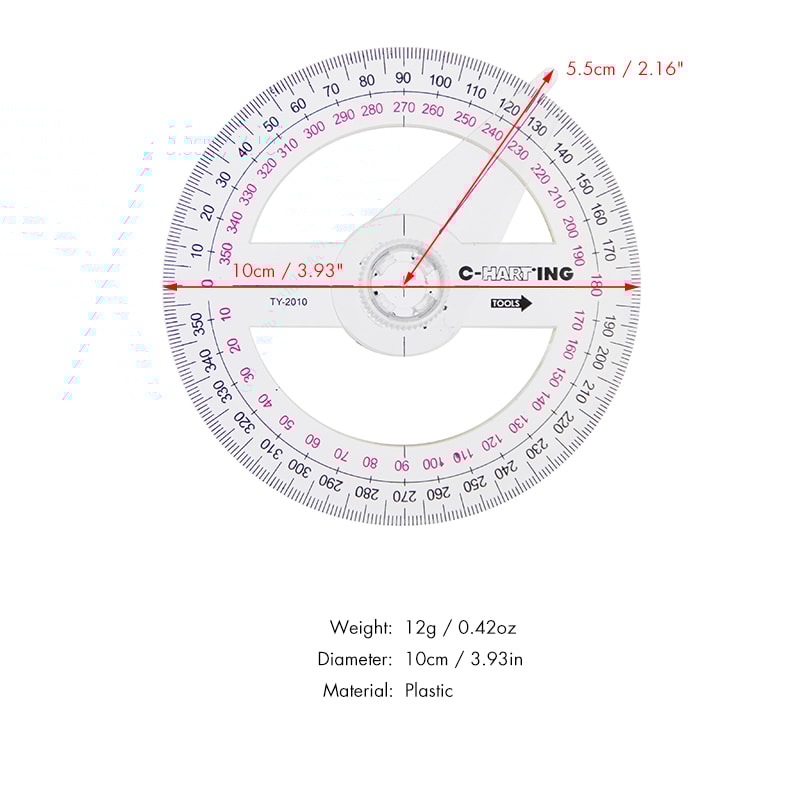 Precision Angle Finder Pro Swing Arm Protractor Ruler for Drafting and Measurement