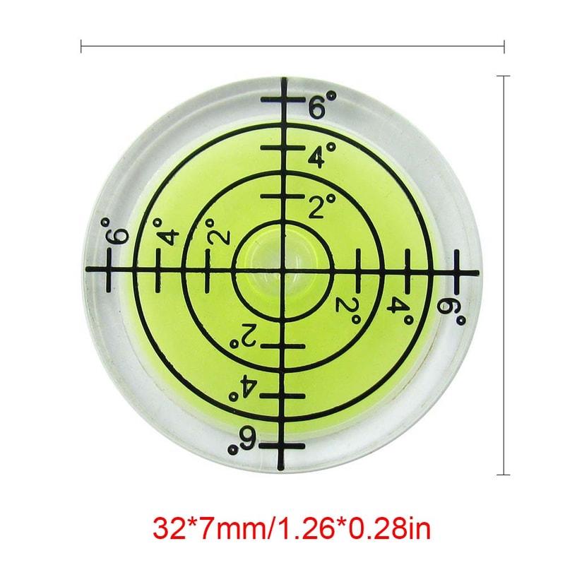 High Precision Bulls Eye Bubble Level for Accurate Surface Alignment and Calibration