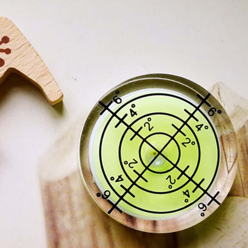 High Precision Bulls Eye Bubble Level for Accurate Surface Alignment and Calibration