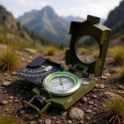 precision outdoor navigation compass tool with clinometer map measuring compass