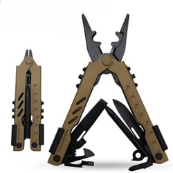 heavy duty edc multi tool pliers foldable stainless steel survival tool for camping hiking repair