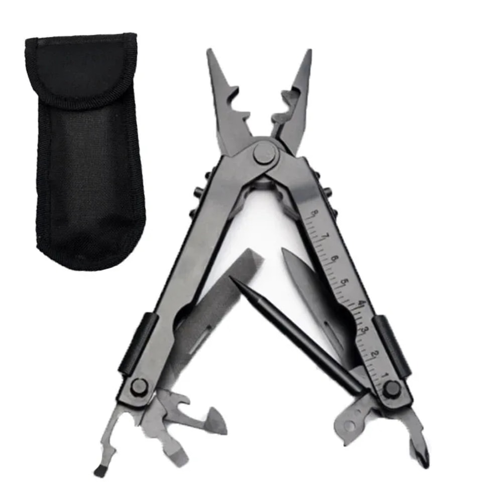 Heavy Duty EDC Multi Tool Pliers Foldable Stainless Steel Survival Tool for Camping Hiking Repair