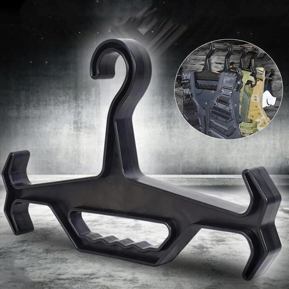 Heavy Duty Tactical Vest Hanger Rack for Airsoft Gear Storage and Display