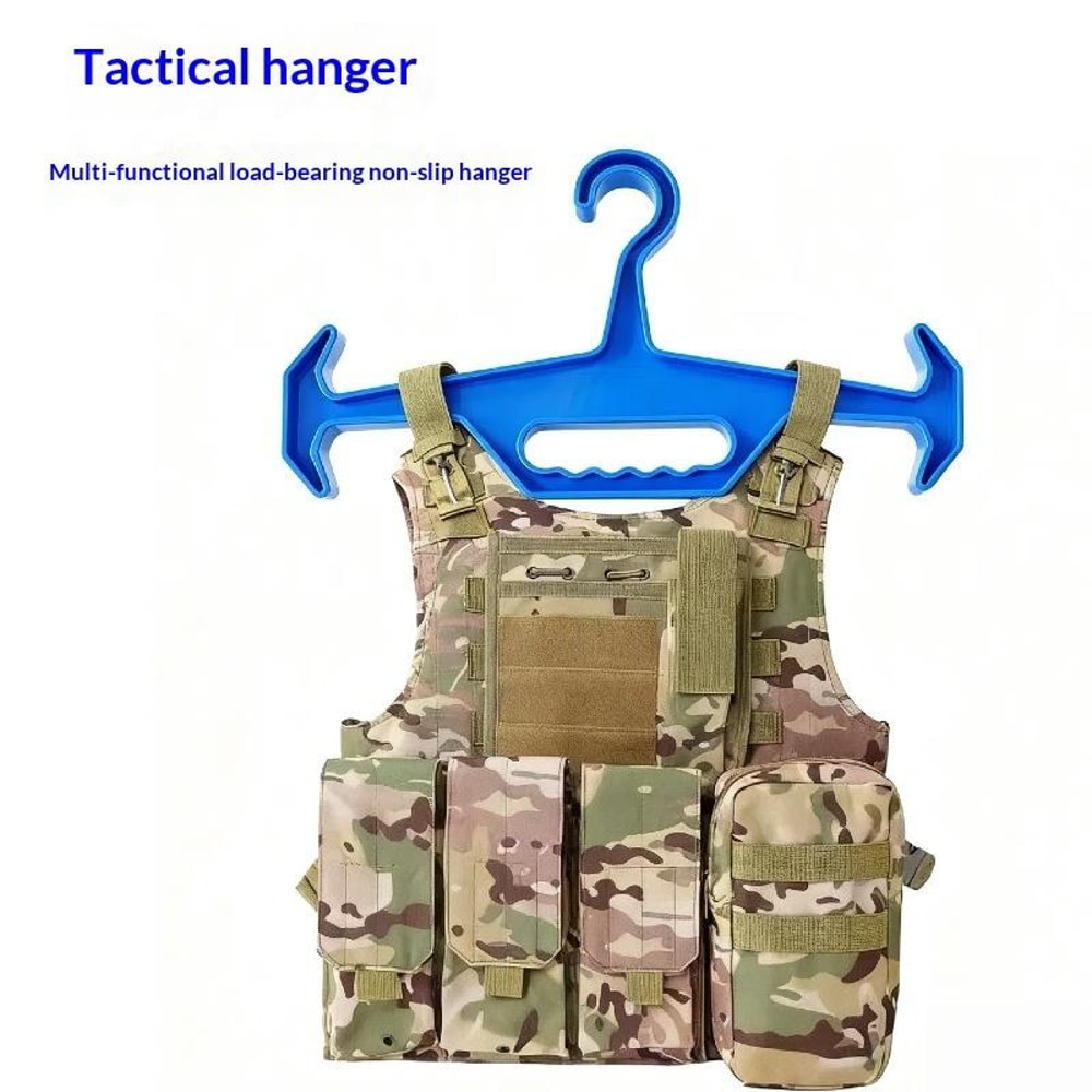 Heavy Duty Tactical Vest Hanger Rack for Airsoft Gear Storage and Display
