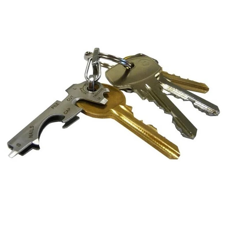 Multifunction Carabiner Keychain Multitool Clip With Quickdraw Gear Hook For Everyday Carry 2