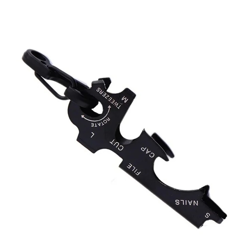 Multifunction Carabiner Keychain Multitool Clip With Quickdraw Gear Hook For Everyday Carry 7