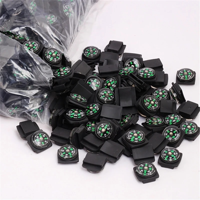 Mini Survival Compass Watch Strap Clip For Hiking Camping Navigation Gear 1