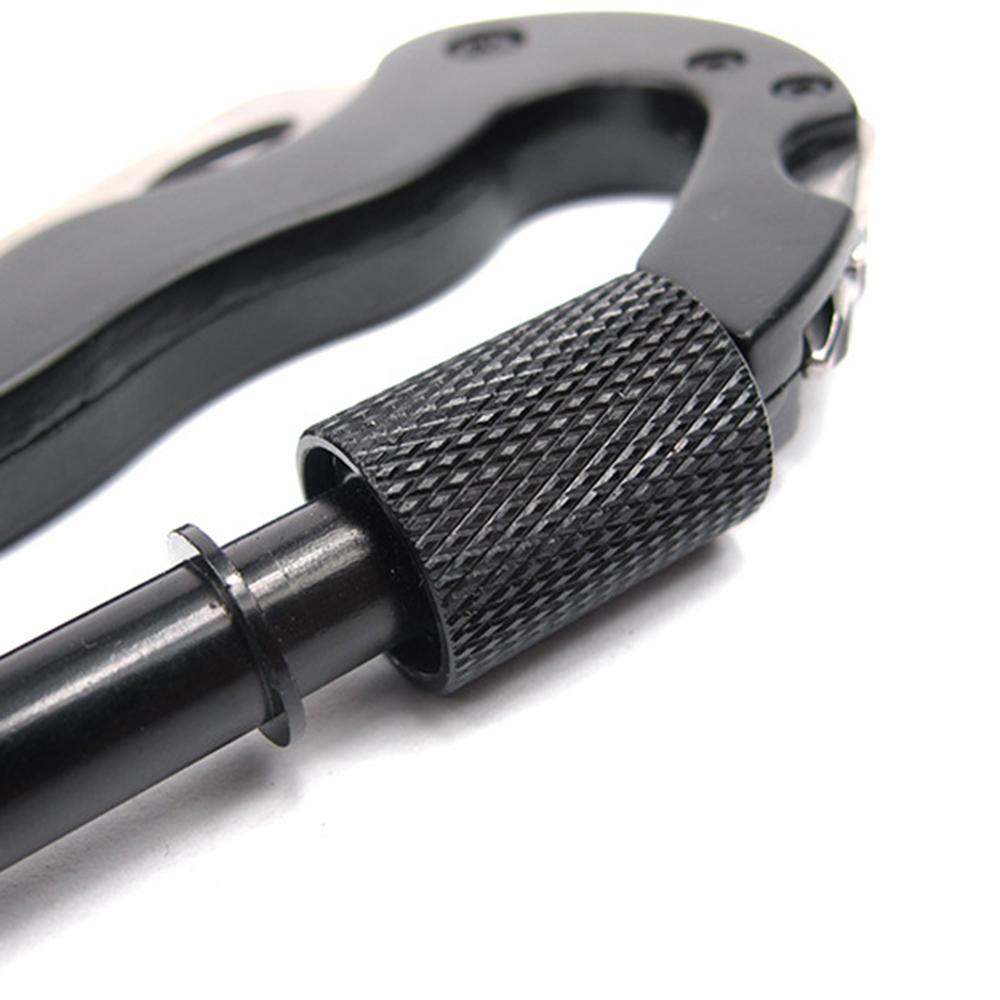 All-in-One Carabiner Multi Tool Bottle Opener Keychain for Outdoor and Everyday Carry