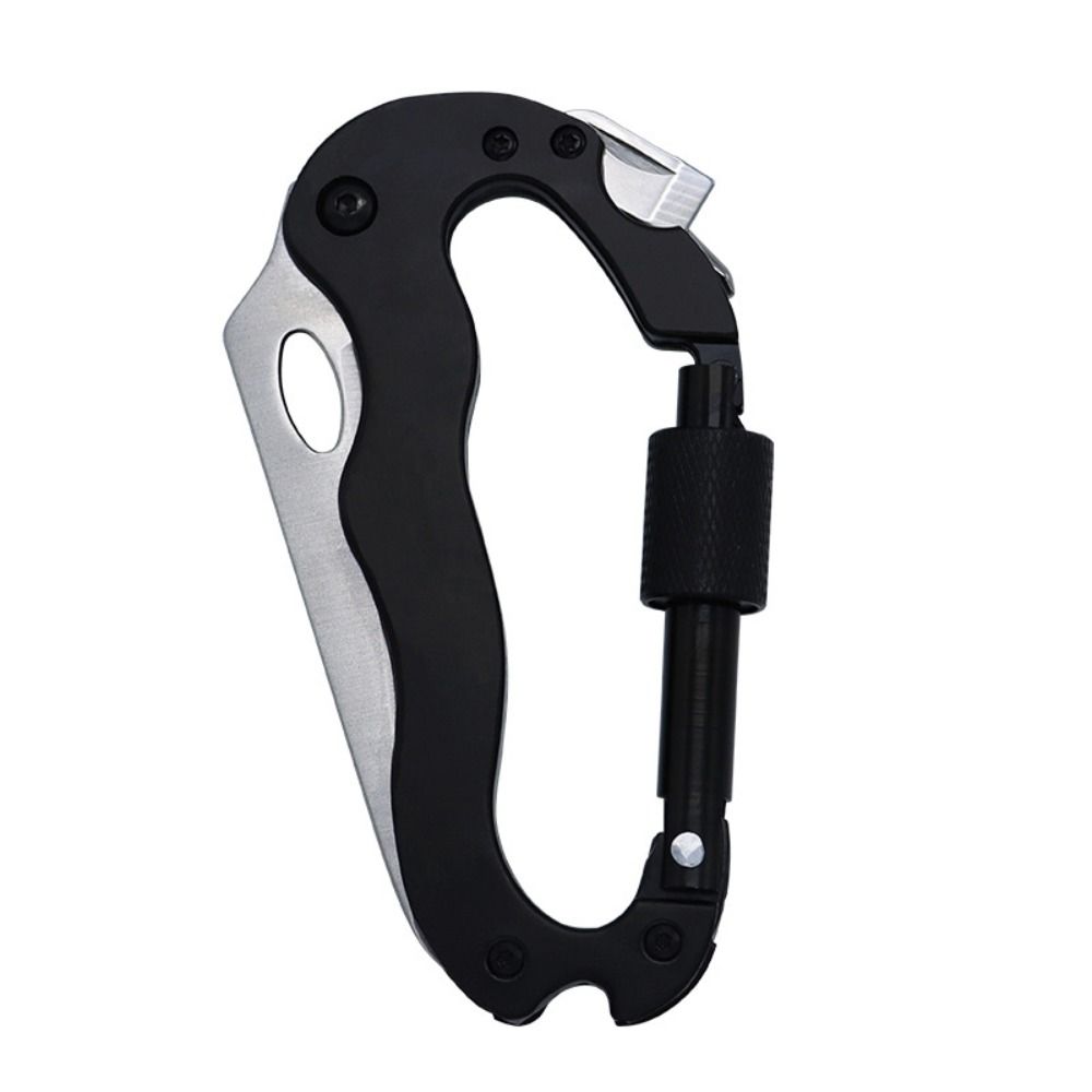 All-in-One Carabiner Multi Tool Bottle Opener Keychain for Outdoor and Everyday Carry
