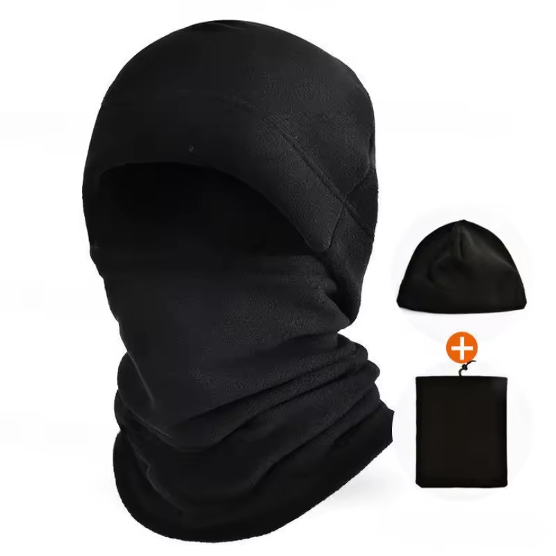 Thermal Winter Fleece Balaclava Hat And Neck Warmer Set For Cycling Ski And Outdoor Protection 2