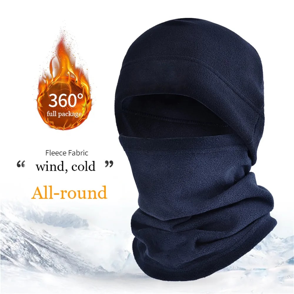 Thermal Winter Fleece Balaclava Hat And Neck Warmer Set For Cycling Ski And Outdoor Protection 4