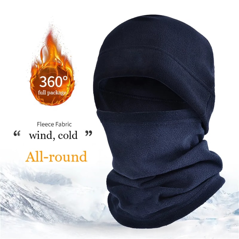 Thermal Winter Fleece Balaclava Hat And Neck Warmer Set For Cycling Ski And Outdoor Protection 4