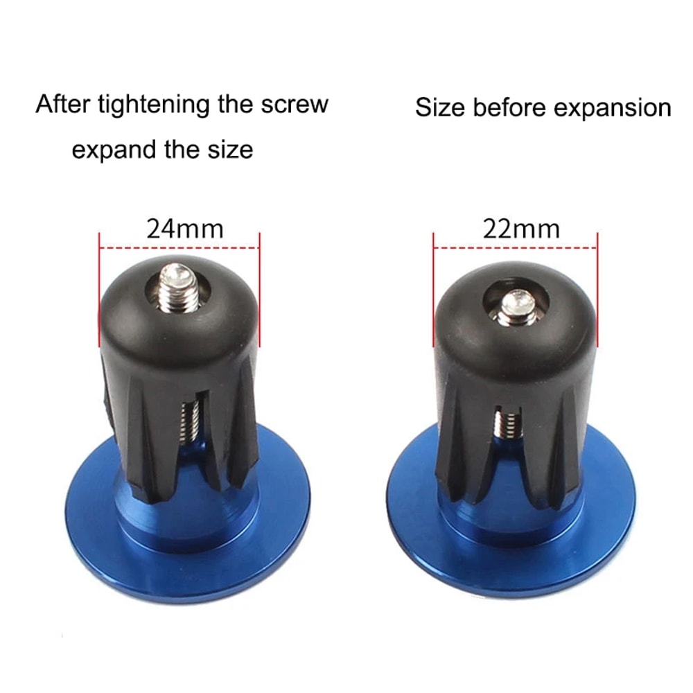 Aluminum Alloy Bike Handlebar End Caps Secure Grip Plug MTB Road Bicycle Bar End Caps 4