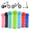 Anti Slip Bike Handlebar Grips With End Caps For Kids Bicycle Scooter Soft Rubber Grip Covers 0