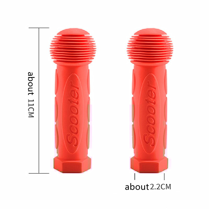 Anti Slip Bike Handlebar Grips With End Caps For Kids Bicycle Scooter Soft Rubber Grip Covers 3