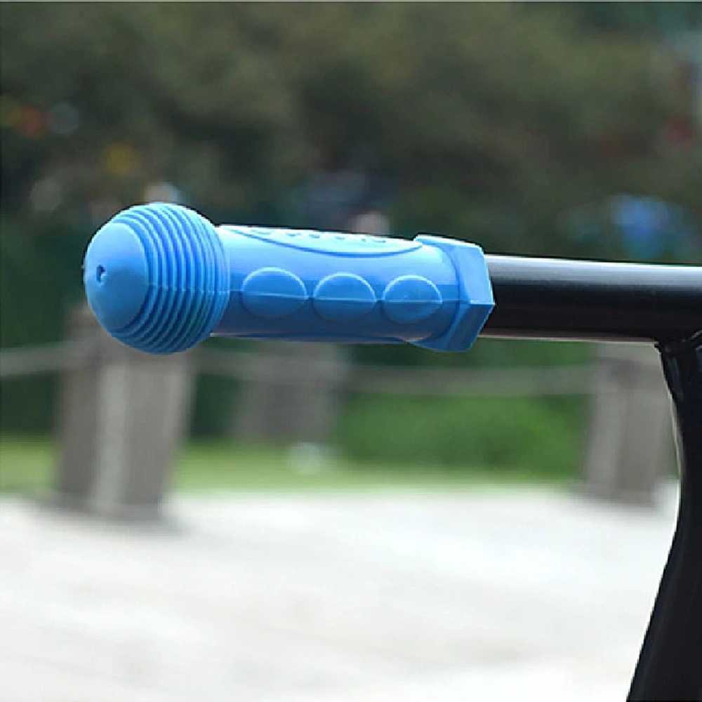 Anti Slip Bike Handlebar Grips With End Caps For Kids Bicycle Scooter Soft Rubber Grip Covers 5