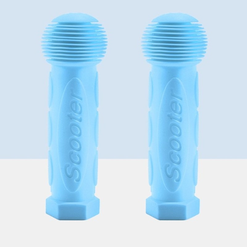 Anti Slip Bike Handlebar Grips with End Caps for Kids Bicycle Scooter Soft Rubber Grip Covers