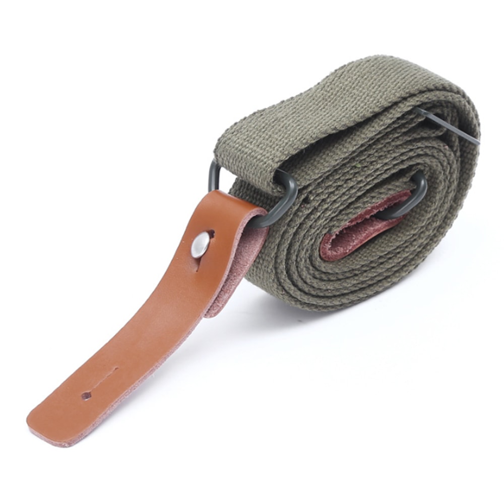 Heavy Duty Tactical Rifle Sling Adjustable Leather Gun Sling for Hunting and Shooting