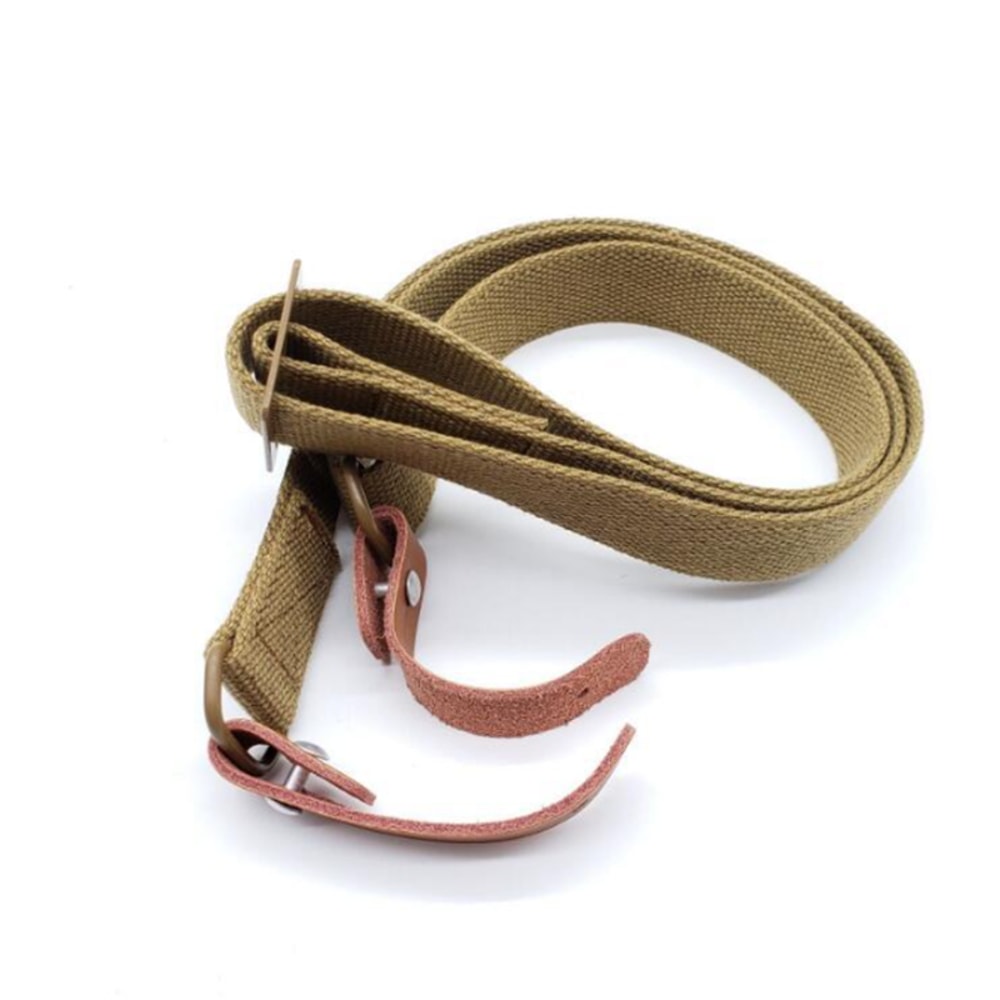 Heavy Duty Tactical Rifle Sling Adjustable Leather Gun Sling for Hunting and Shooting