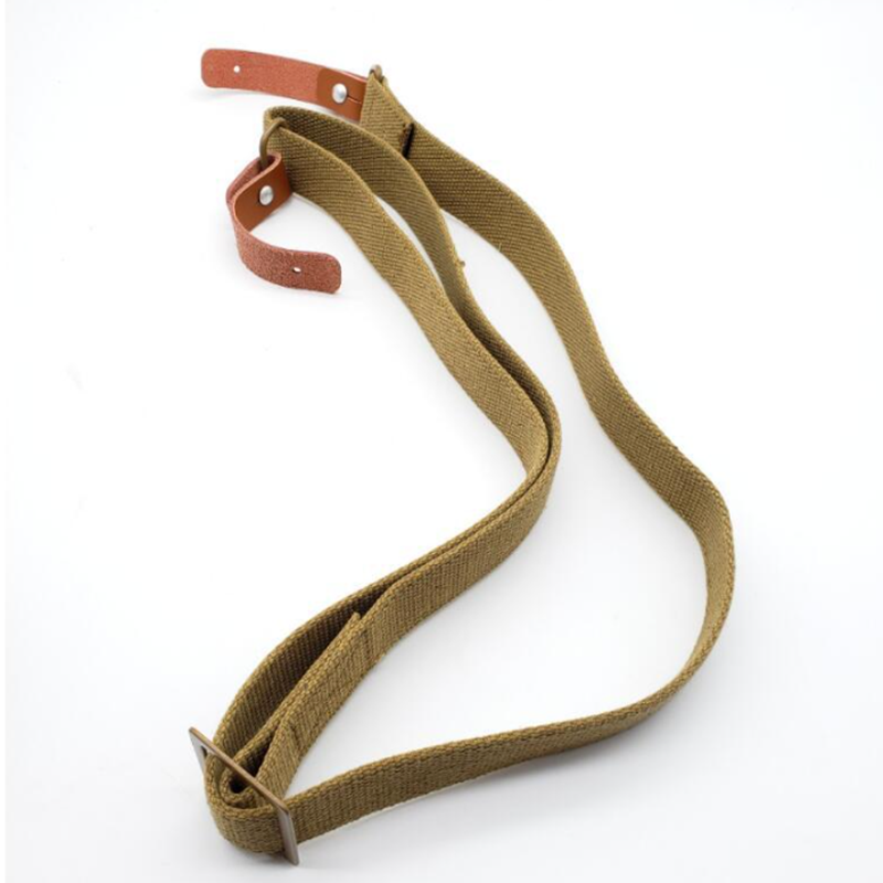 Heavy Duty Tactical Rifle Sling Adjustable Leather Gun Sling for Hunting and Shooting