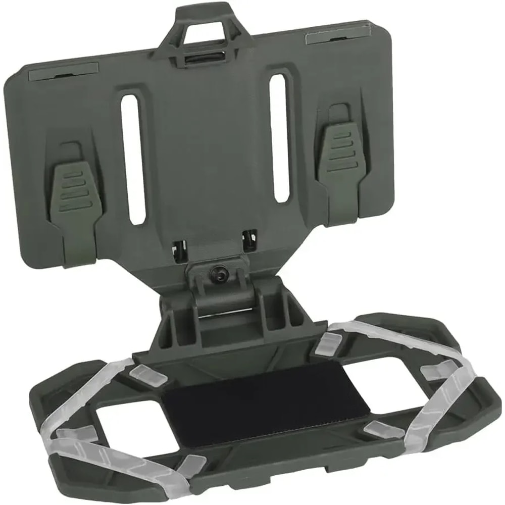 Tactical MOLLE Chest Phone Holder with Foldable Navigation Board for Hunting and Outdoor Gear