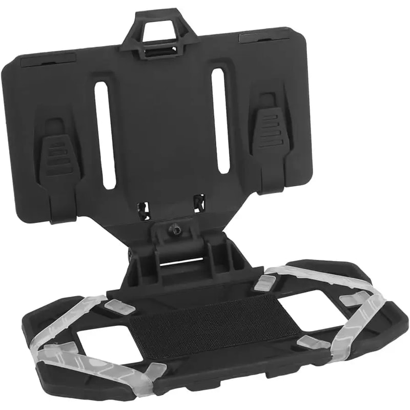 Tactical MOLLE Chest Phone Holder with Foldable Navigation Board for Hunting and Outdoor Gear
