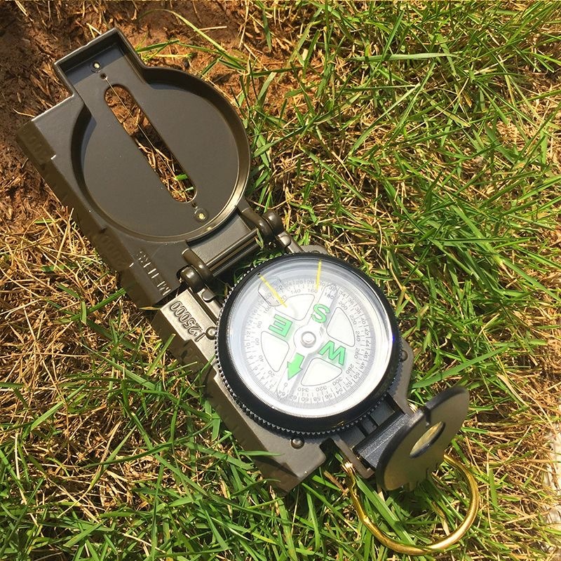 High Precision Military Compass Waterproof Hiking Navigation Tool for Outdoor Survival and Camping