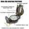 High Precision Military Compass Waterproof Hiking Navigation Tool for Outdoor Survival and Camping