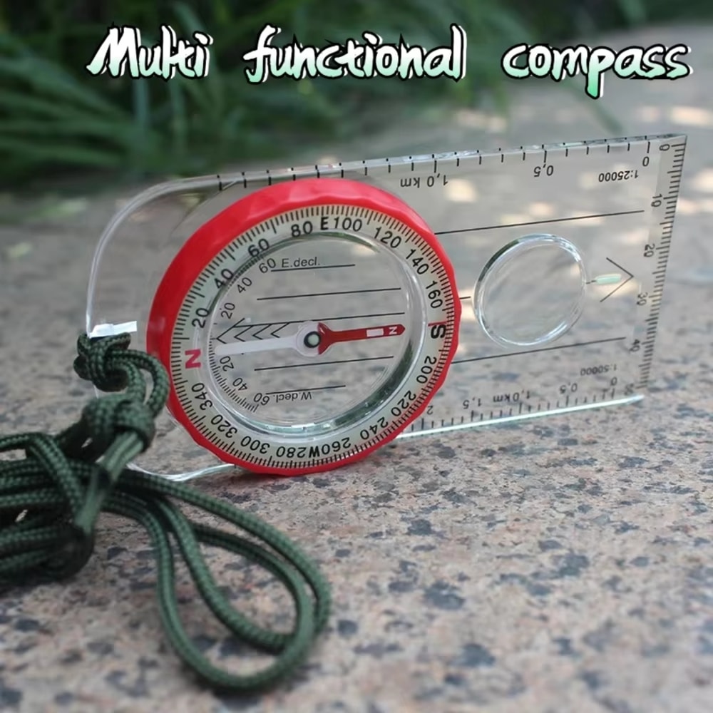 High Precision Baseplate Compass for Hiking Navigation and Orienteering Accuracy