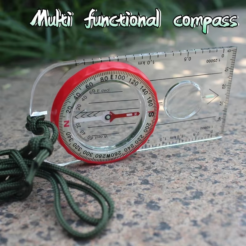 High Precision Baseplate Compass for Hiking Navigation and Orienteering Accuracy