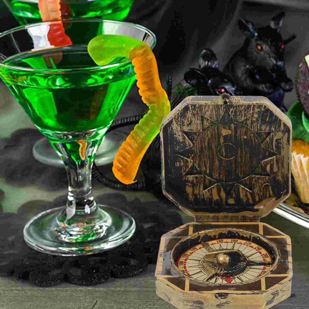 Vintage Pirate Compass Antique Brass Navigation Compass For Camping Hiking Gift 3