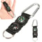 Mini Outdoor Survival Carabiner Keychain with Compass Thermometer