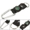 Mini Outdoor Survival Carabiner Keychain with Compass Thermometer