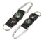Mini Outdoor Survival Carabiner Keychain with Compass Thermometer