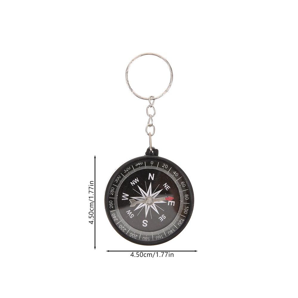Mini Outdoor Compass Keychain Portable Survival Key Ring for Hiking Camping Navigation