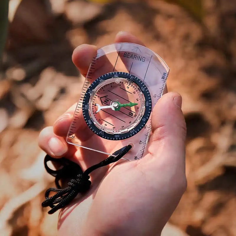 Professional Survival Compass for Hiking and Camping Navigation Tool