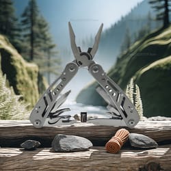 all-in-one multi tool pocket knife with pliers, portable tactical survival tool for camping and emergency repair