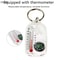 Portable Survival Compass Keychain with Thermometer Mini Pocket Outdoor Navigation Tool